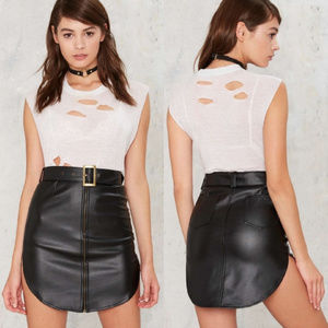 Nightwalker Outlaw Vegan Leather Skirt